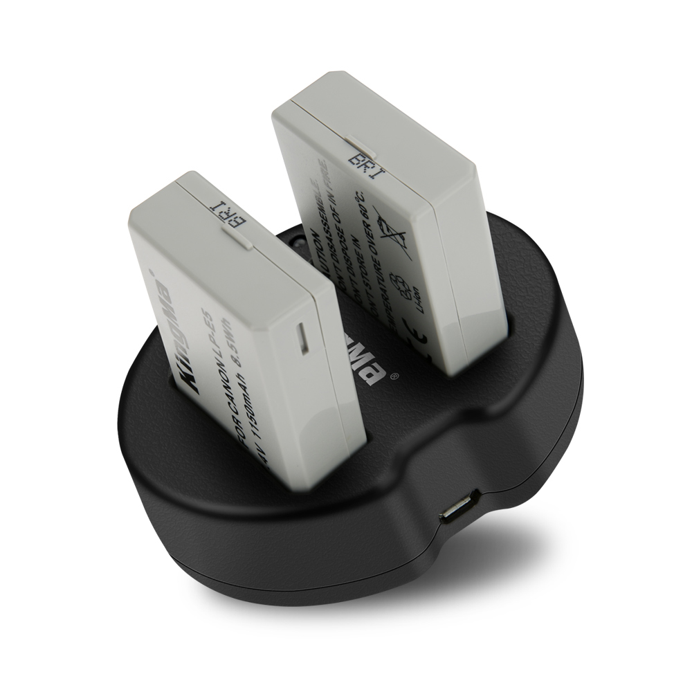 KingMa 1150mAh LP-E5 литий-ионный аккумулятор и двойное зарядное устройство для Canon EOS Rebel XS, Rebel T1i, Rebel XSi, 1000D, 500D, 450D