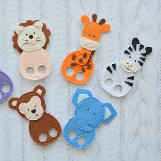 2024 Eco-Friendly Felt Finger Puppets Unisex Educational Toy Toddlers Fine Motor Skills Game Customizable Stickers Baby Activity
