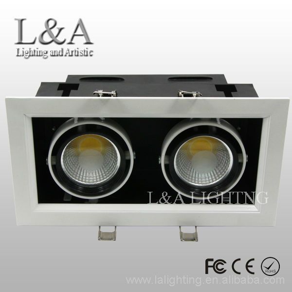 2*3-7 Вт белый двойной удар led лампа решетка по-357