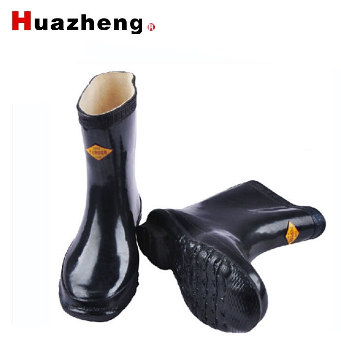Высокое напряжение Gumboot мужские диэлектрические Изолированные резиновые сапоги