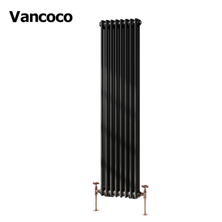 VCC-S20 1500x372mm черный вертикальный колизей традиционный радиатор отоплния с горячей водой деревянный клапан с ручкой