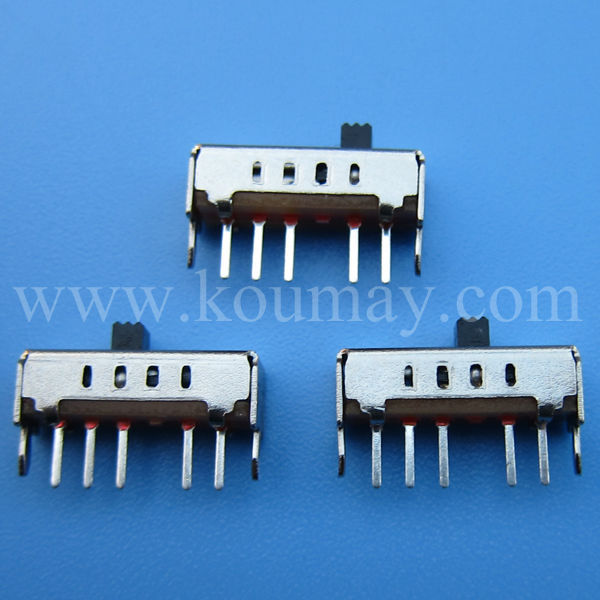 SS-14D02 вертикальный скользящий переключатель 1P4T