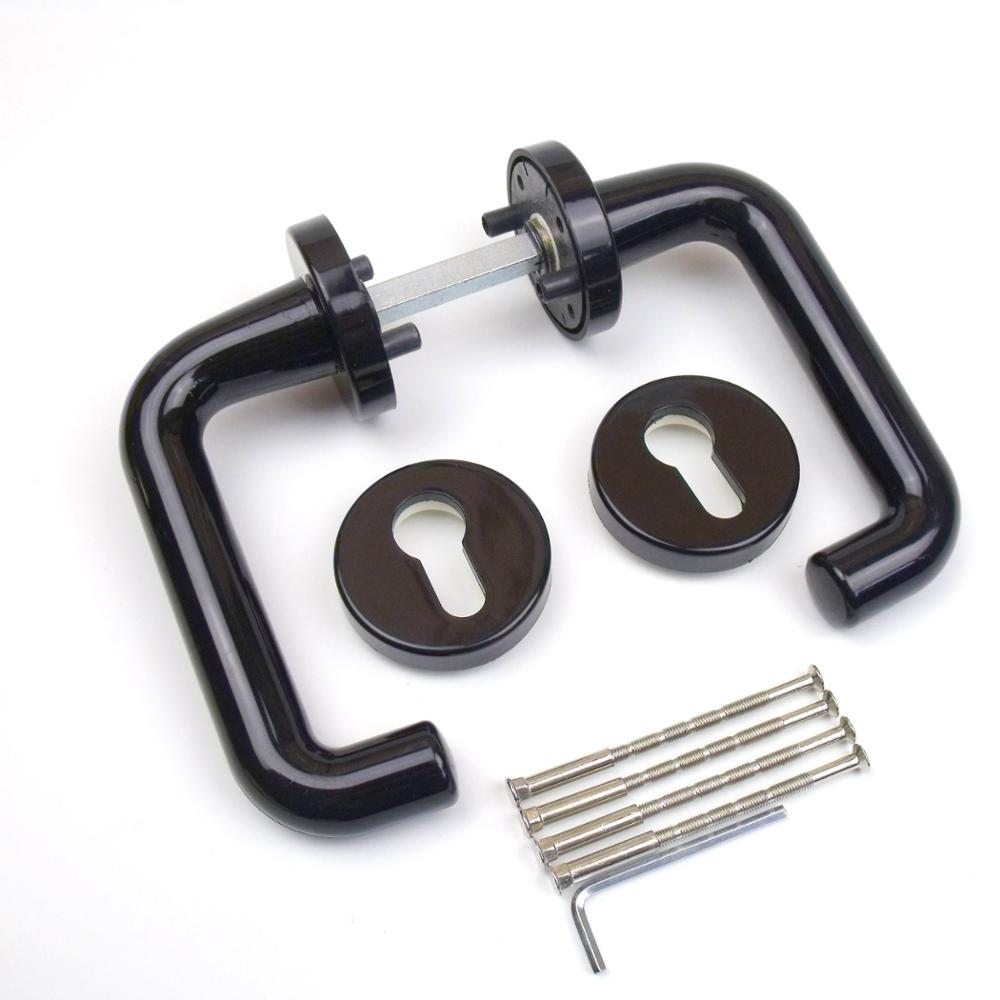 Germany Quality/euro plastic door lever handle for mortise lock cylinder/Door handle nylon