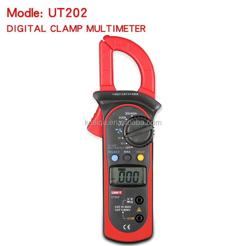 UNI-T UT202 400A 600V цифровые клещи CurrentA VoltageV сопротивление C F температурные мультиметры Авто Диапазон