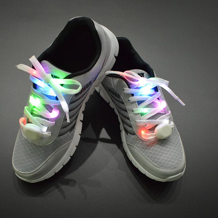 wholesale high quality light up led shoelaces party favor running shoe lace led