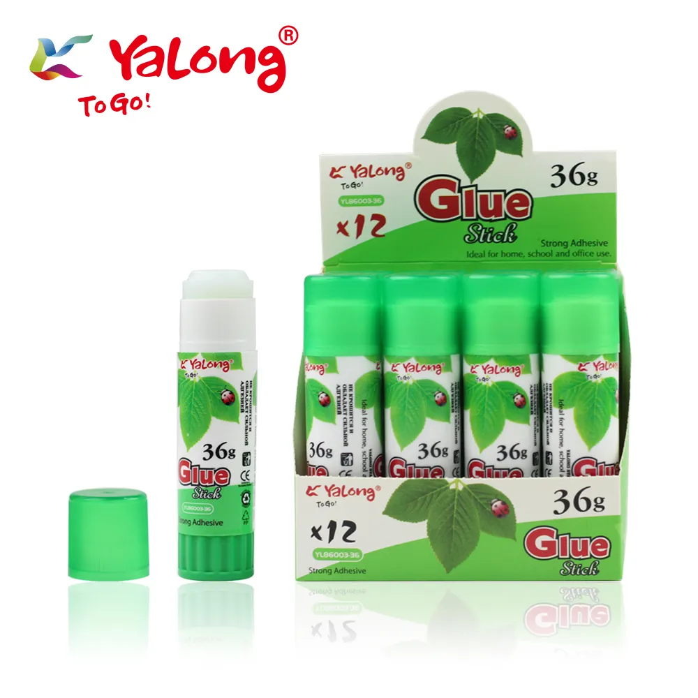 Factory price high quality PVP glue gun stick Yalong self-designed 9/15/25/36ml solid glue stick for school and office use
