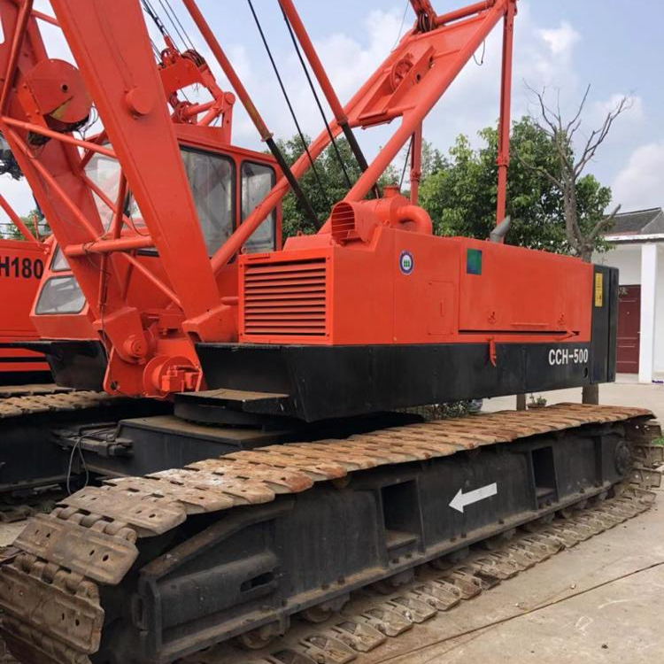 50ton японский IHI CH500 бывший в употреблении гусеничный кран продажа в Шанхае