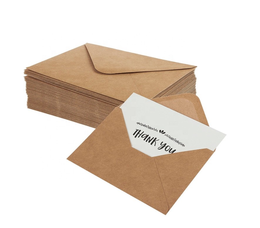 Thank you card customizable paper and envelope invitation greetings available