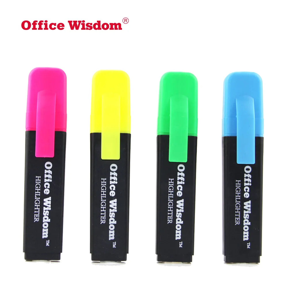 Factory Direct Sales All Kinds Of Short Cap Highlighter High quality customizable logo fluorescent marker