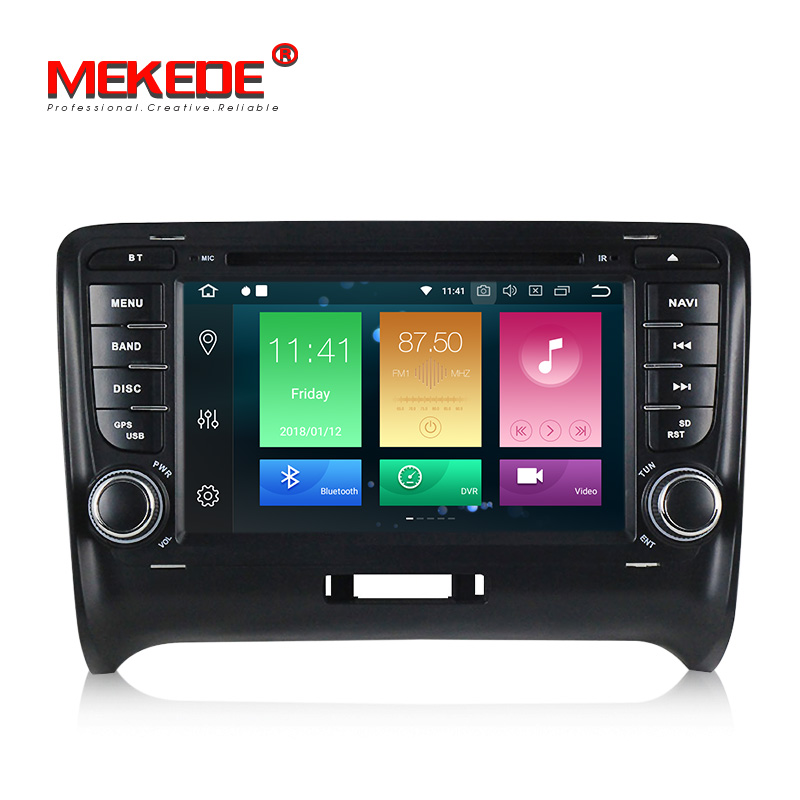 MEKEDE PX5 7 "2din Android 8,0 4G + 32 г Восьмиядерный автомобиль CD DVD видео плеер для Audi TT TTS MK2 8J с wi fi теплоотвод/fakra GPS