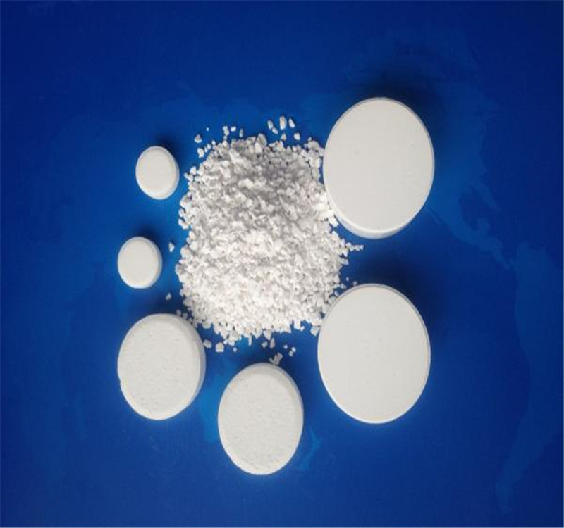 Swimming pool chemical/trichloroisocyanuric acid CAS 87-90-1 TCCA 90% Granular/20g, 200g Tablet/powder