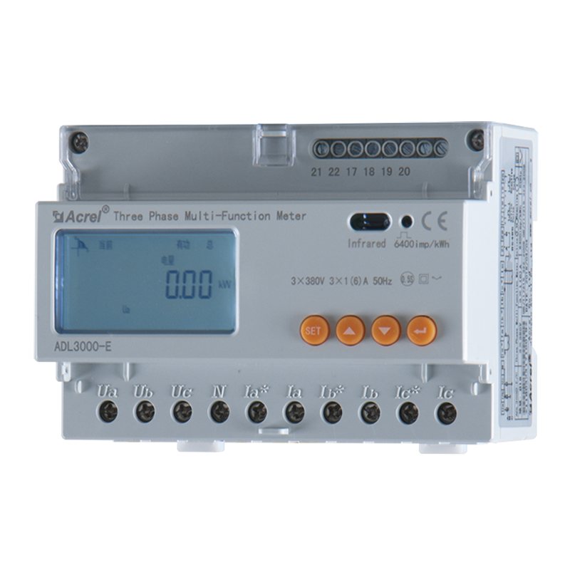 ADL3000-E/C 3*220/380V 20(80)A modbus kwh измеритель мощности/трехфазный измеритель энергии на din-рейке с rs485 modbus