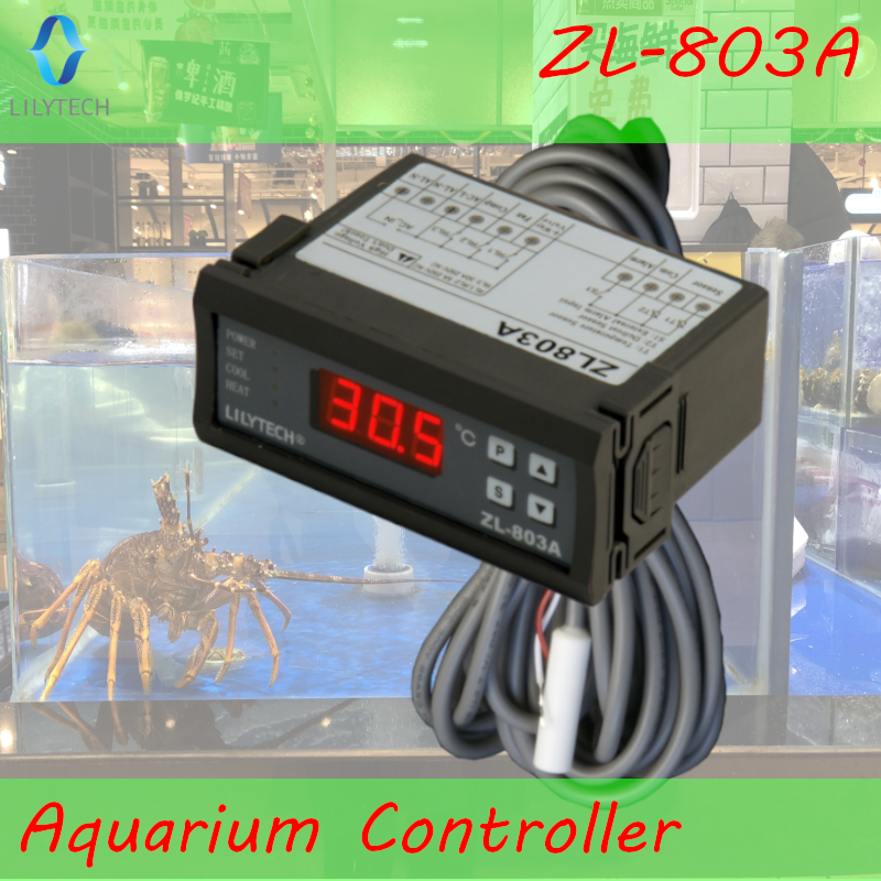 ZL-803A, аквариумная машина для морепродуктов, регулятор температуры, термостат, регулятор температуры водяного охладителя, Lilytech