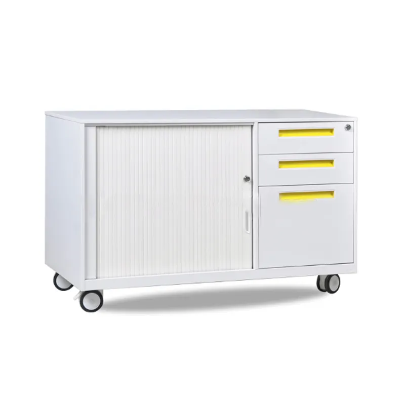 luoyang shuangbin Storage filing cabinet  mobile pedestal with roller shutter door office  furniture equipment