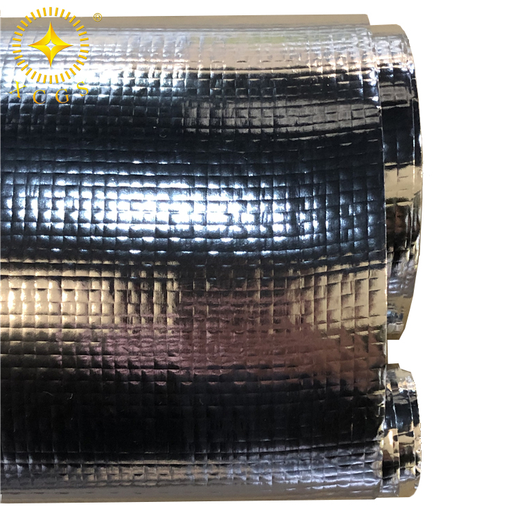Fireproof Woven Foil Double Sided Aluminium Foil With Woven Fabric Heat Insulation Materials