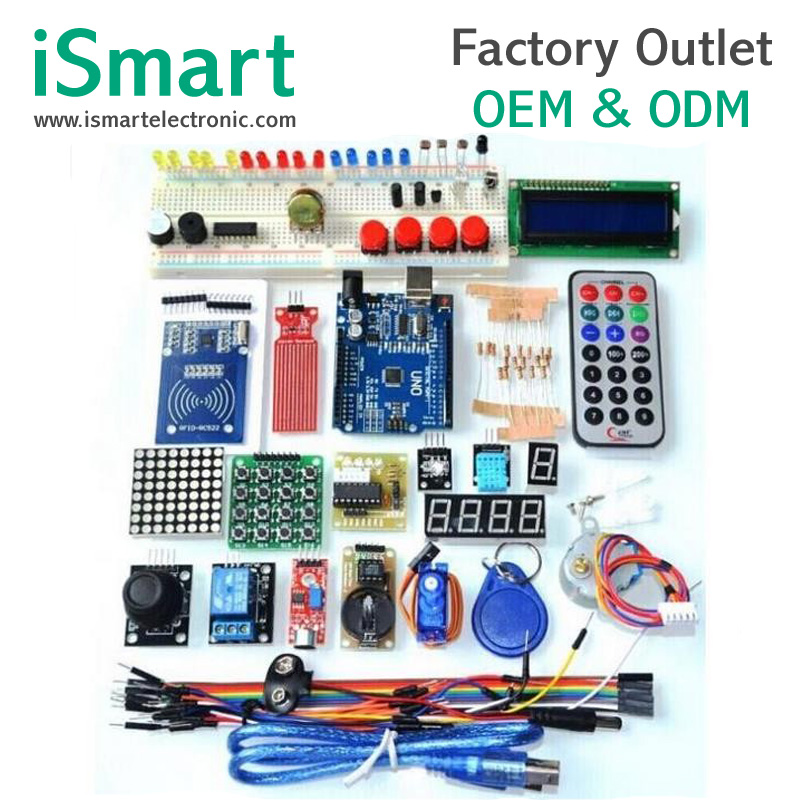 2017 новые продукты UNO R3 комплект обновленная версия starter kit RFID узнать люкс LCD 1602