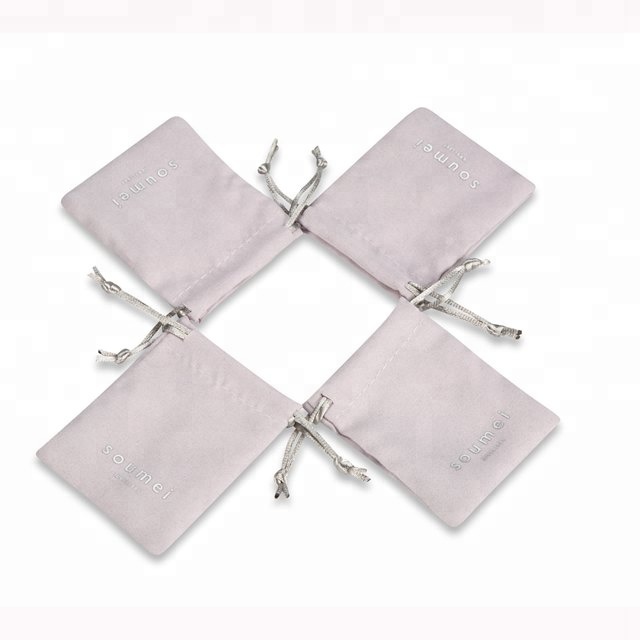 Deepking suede jewelry pouch small drawstring pouch earring pouch