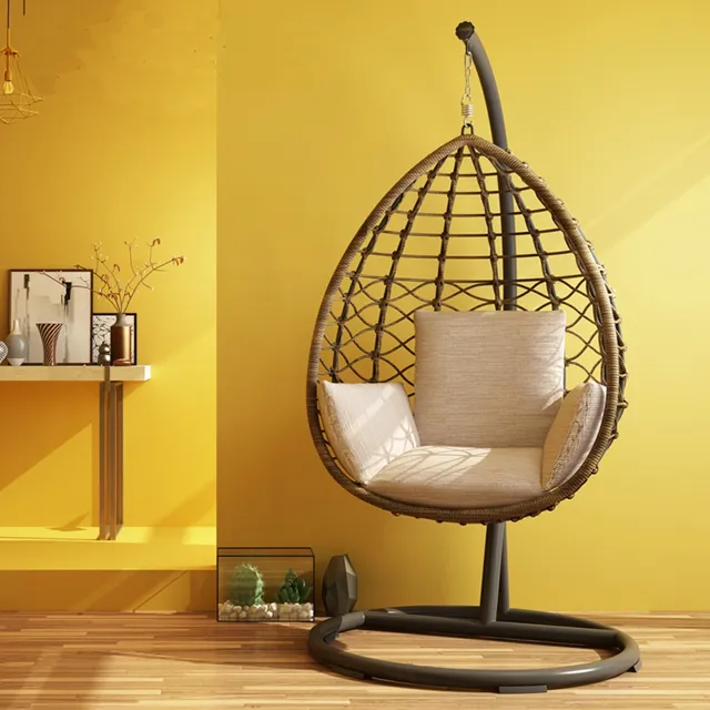 Modern Hammock Wicker Rattan Garden Outdoor Furniture Egg Hanging Patio Swing Chair