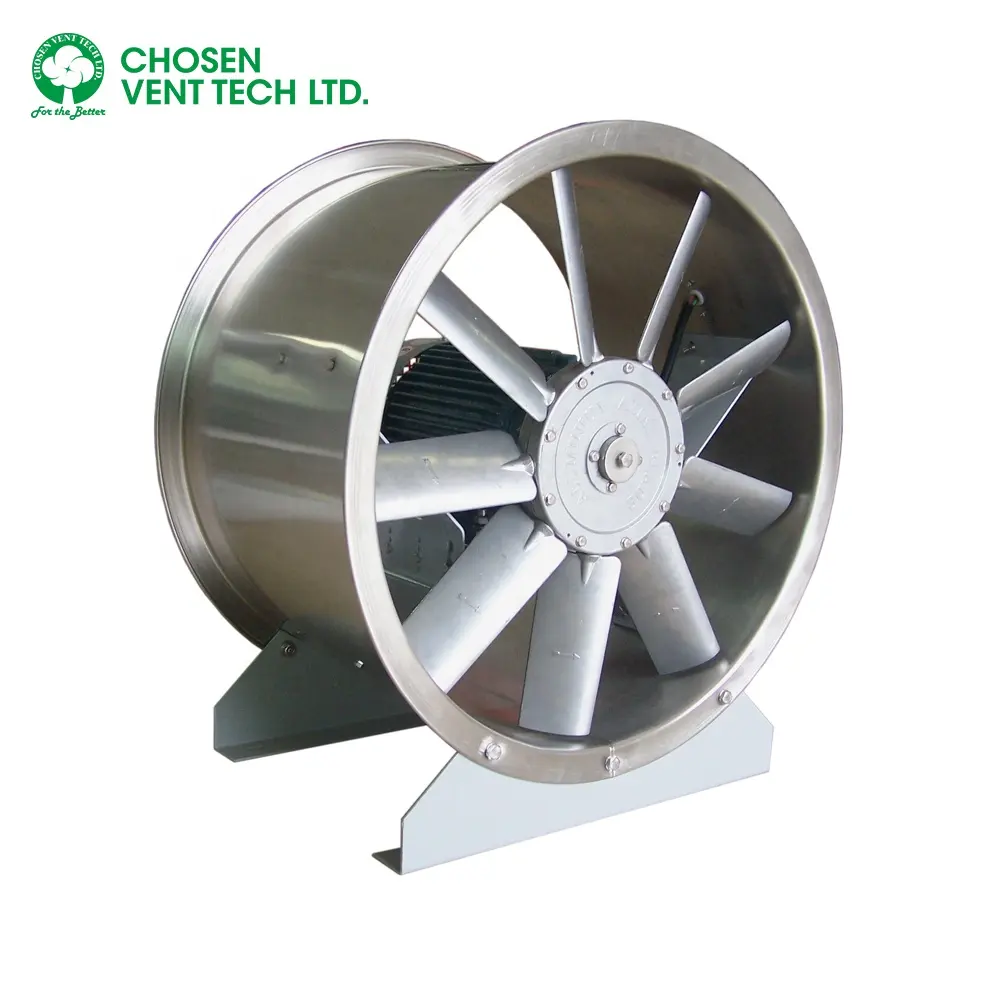 Stainless steel / Aluminum blades Vaneaxial fans with aluminum fan blade axial fan