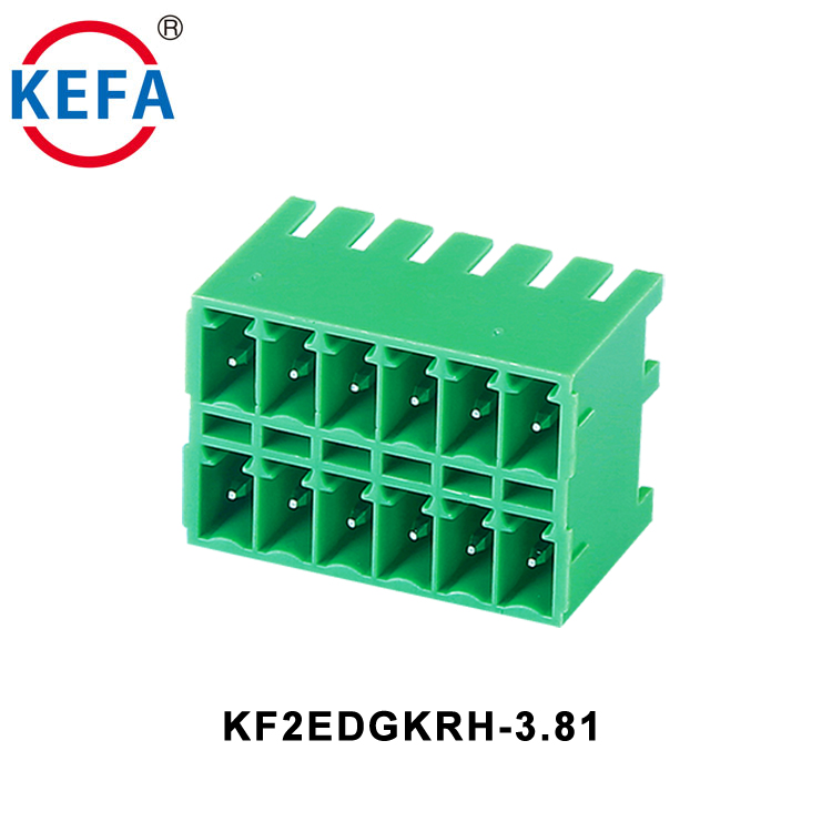 KF2EDGKRH-3.81 Высокое качество Сменный портативный небольшой Подключаемый модуль клеммный блок разъемов электрическая вилка