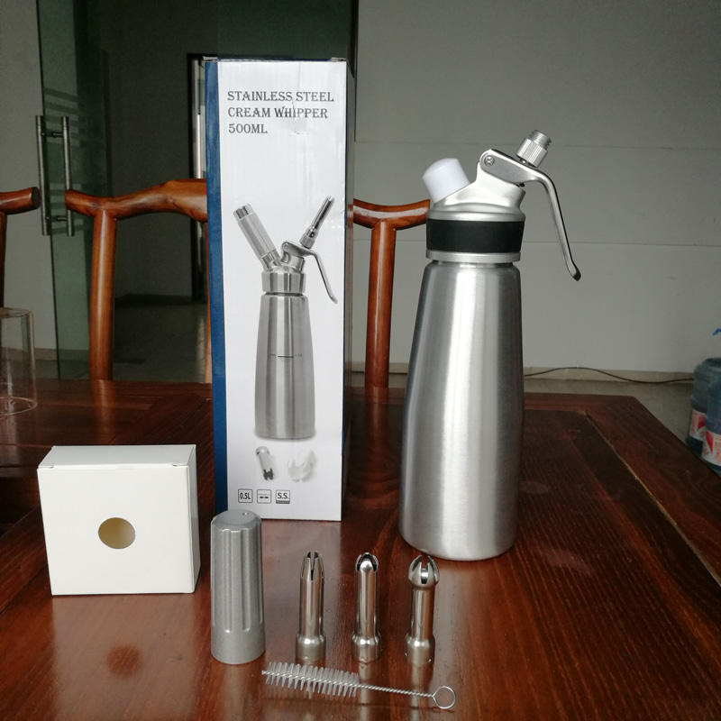 1 Pint Whipping Siphon алюминиевый крем Whipper с наконечниками из нержавеющей стали и щеткой