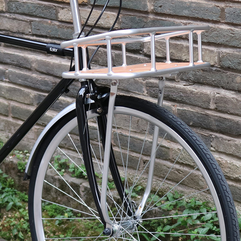 Aluminum Alloy Bicycle Basket Bike Accessories Retro Bike Basket