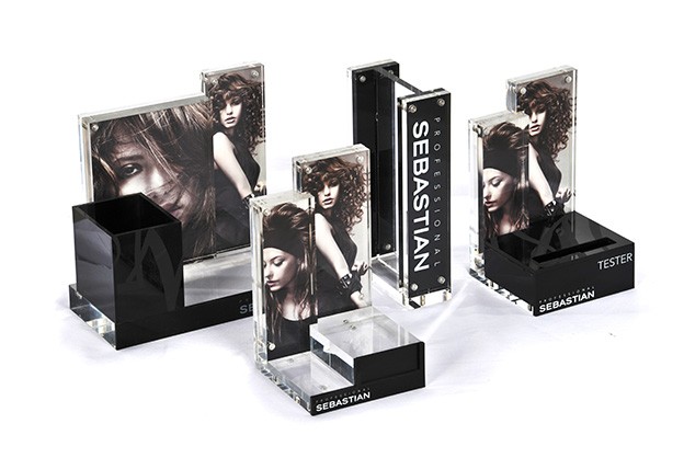 Camera acrylic tower display counter for electric goods