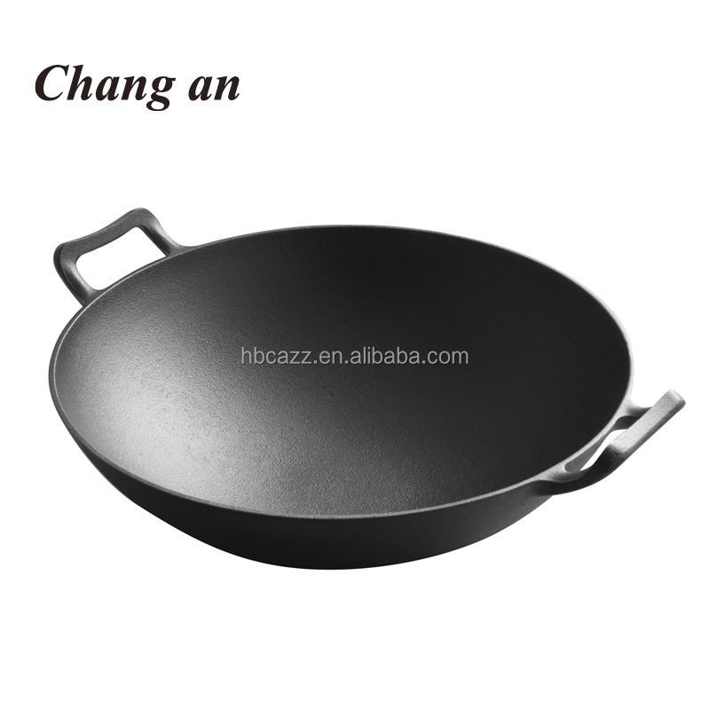 Кухня чугун предварительно приправленный woks