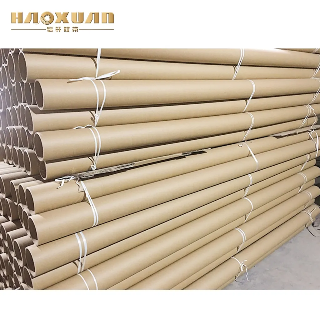 Cardboard Various Sizes Brown Kraft Poster Tube Textile Paper Roll Core