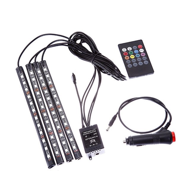 Автомобильная интерьерная неоновая 5050 RGB SMD 9 Светодиодная лента