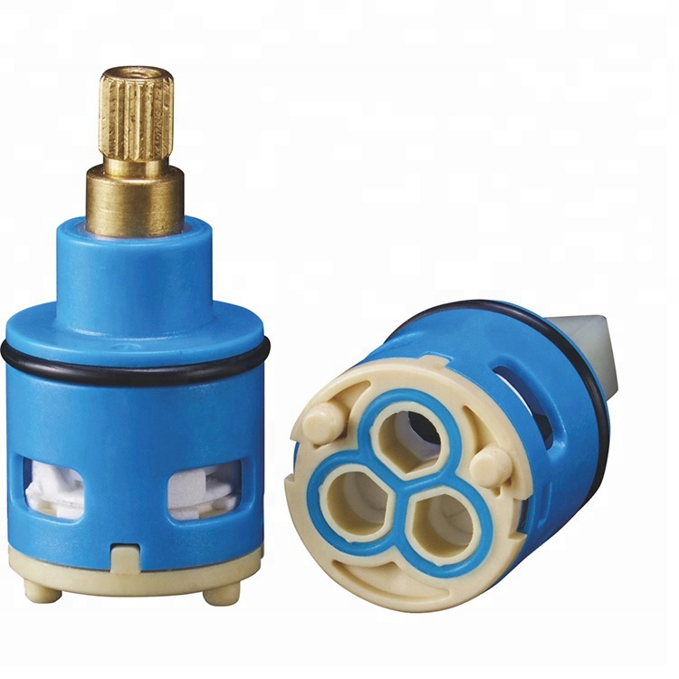 T2601 26mm 3-way brass handle diverter faucet ceramic disc cartridge