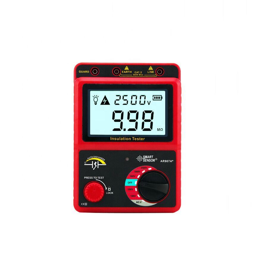 AR907A + Портативный изоляции тестер с 100 до 2500 V Цифровой