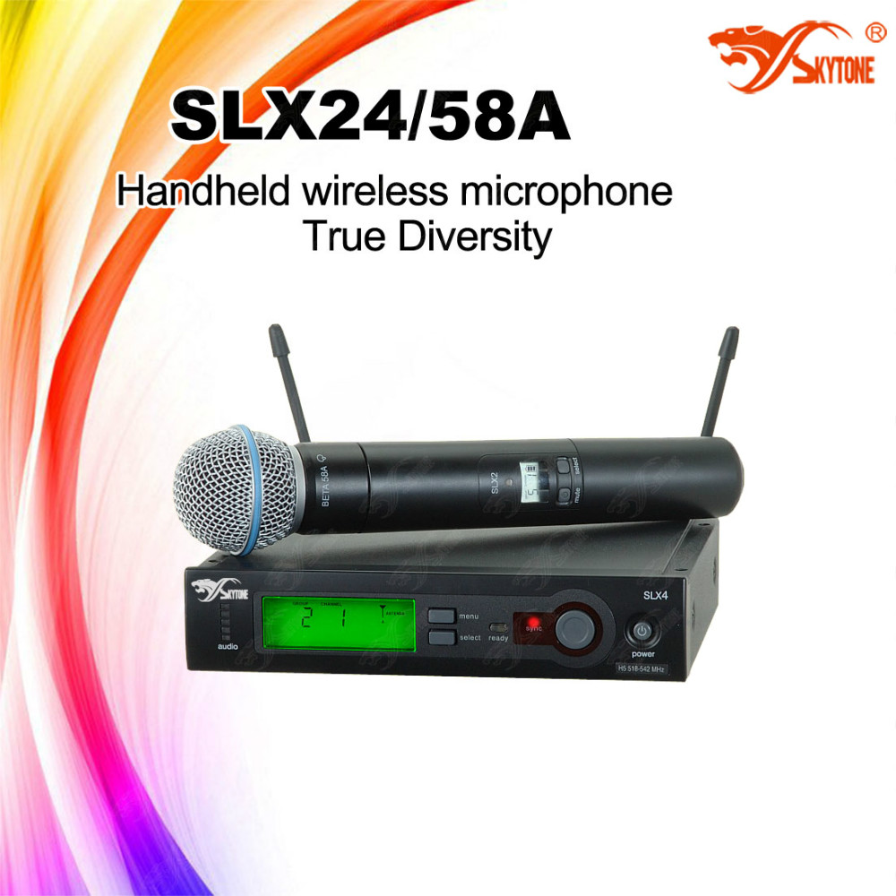 Портативный Студийный беспроводной микрофон для караоке SLX24/58