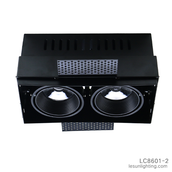 Черный COB Высокая мощность решетка лампы, венчурный светильник 24W LC8601-2