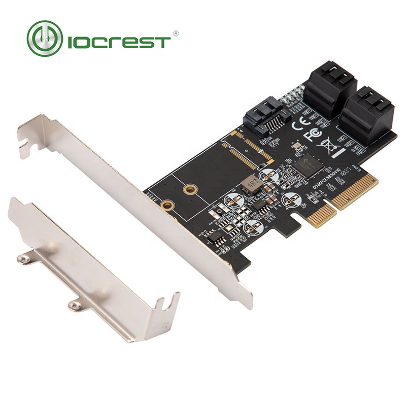 Карта контроллера IOCREST PCIe 3,0-5 портов, внутренняя SATA III, 6 ГБ/сек., чипсет JMB585