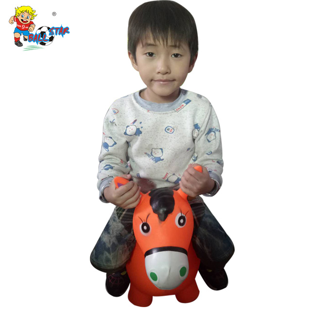 Kids inflatable toys baby horse PVC Inflatable jumping animal