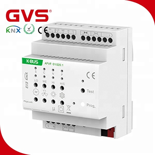 2018 Быстрая доставка GVS KNX/bei K-bus KNX Fancoil привод система автоматизации умного дома дистанционное управление переменным током KNX контроллер вентиляторной катушки