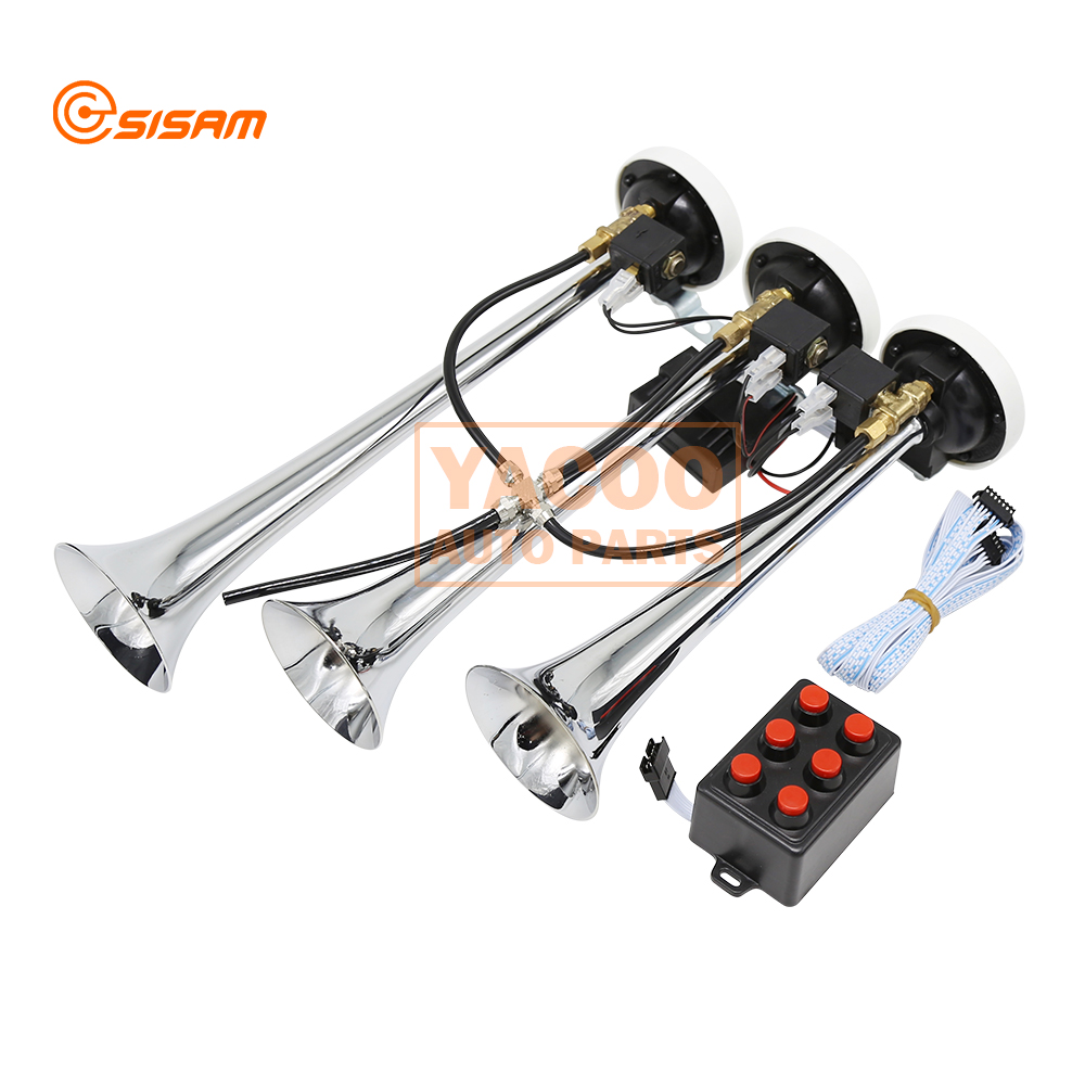 12v 3 трубы корни трубы музыкальные грузовик поезд мотоцикл воздушный рожок с шестью мульти тон
