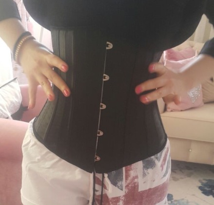 ATBUTY Atbuty, женские корсеты, черный корсет под грудью, 26 дюймов, корсет со стальными косточками