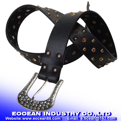 Metal belt rhinestone belt studs belt