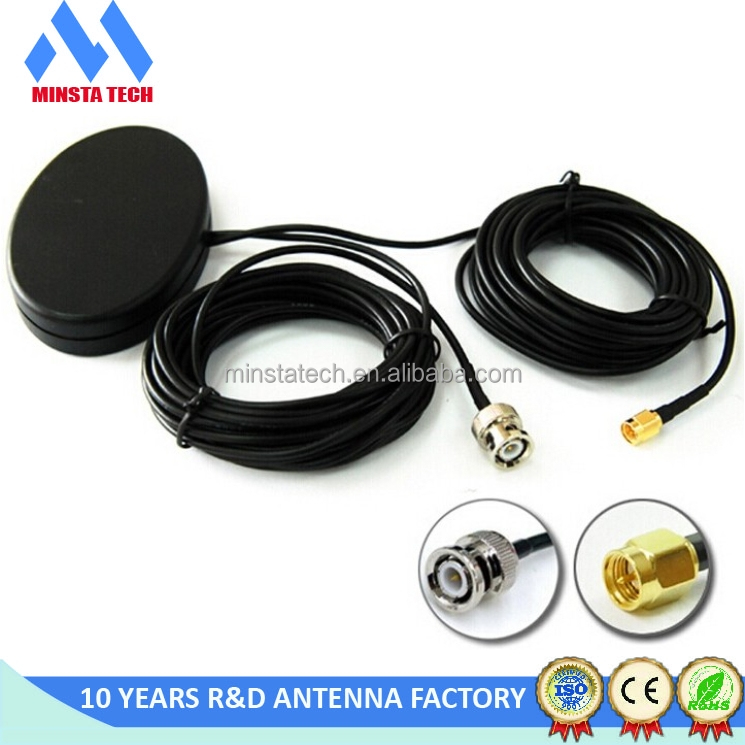 Dual Band GPS GSM combo Antenna , Combo GSM GPS Antenna with BNC connector