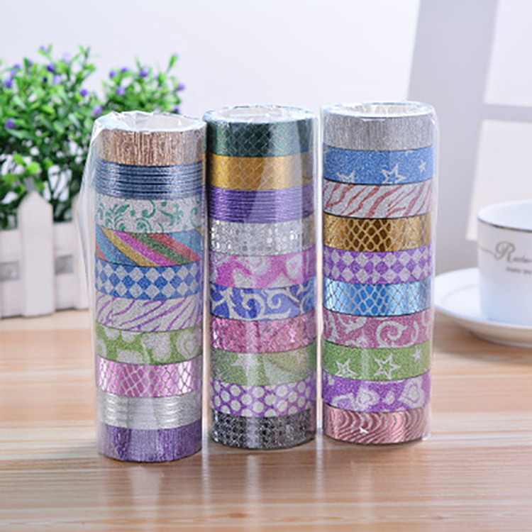 1,5 см x 3 м diy Васи клейкие ленты блеск клейкие ленты клей книга украшения для детей