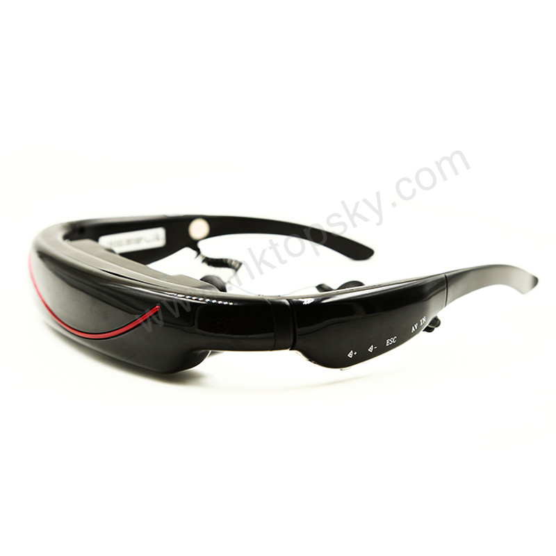 72" video glasses player 16:9 goggles 3d wearable video glasses for hone cinema dvd player