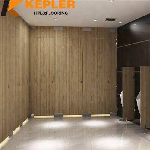 Кеплер пола до потолка hpl общественного woodgrain Туалет компактный ламинат раздела с 304 из нержавеющей стали