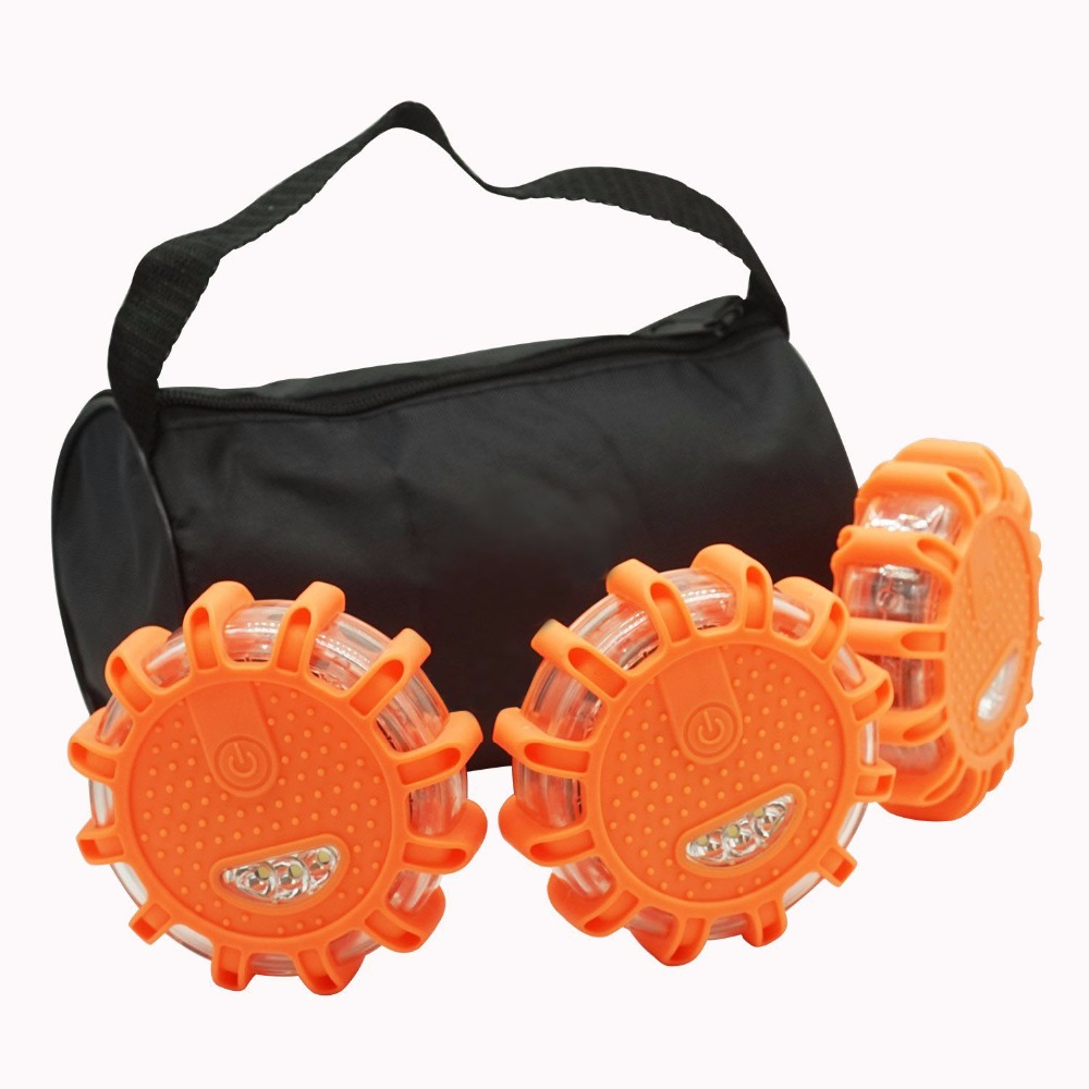 Goldmore 9 Mmodes waterproof 16 LED road flares emergency traffic warning light with magnet