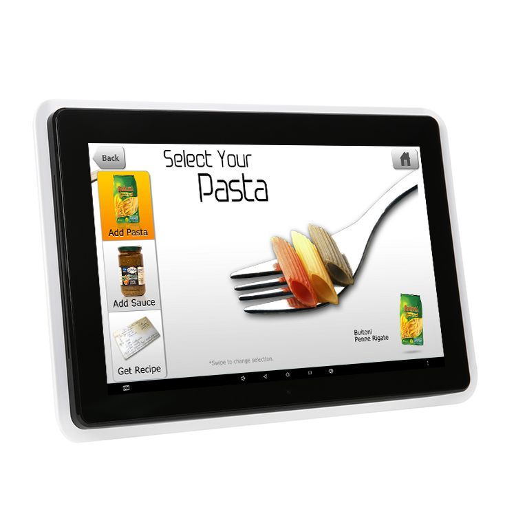 10 inch wall mounted Android NFC tablet POE meeting room attendance monitor