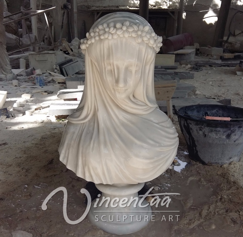Home decor западной резной мраморный бюст статуя
