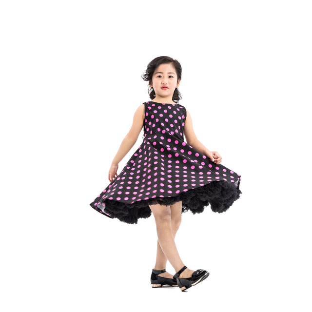 Summer Baby Polka Dot Vintage Clothes Children Frock Design Sleeveless Baby Dress Girls