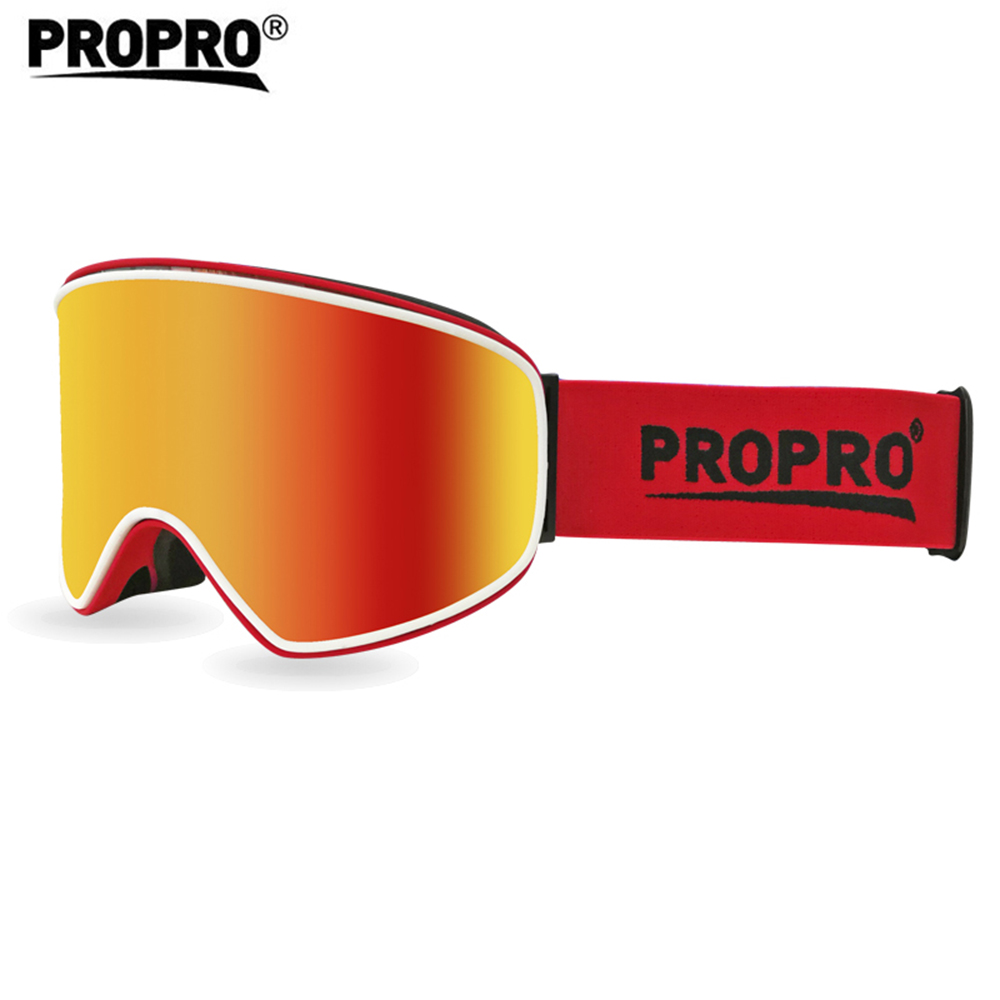 PROPRO новые лыжные очки взрослые Анти-туман магнит снежные очки близорукость ночного видения повышение два-в-одном лыжный защитный механизм