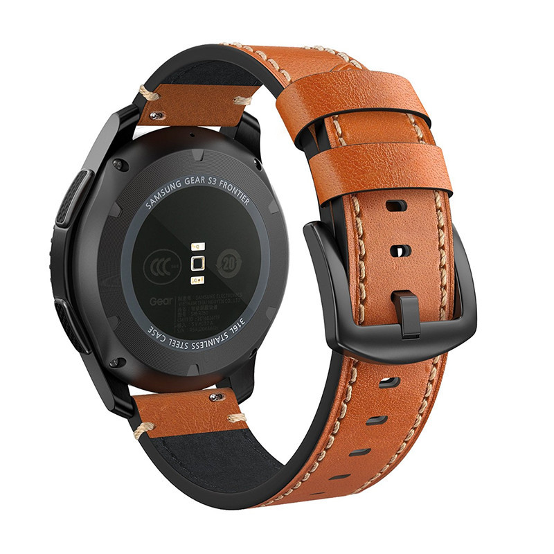 Ремешок из натуральной кожи с пряжкой, сменный Браслет для Samsung Gear S3 Frontier Band